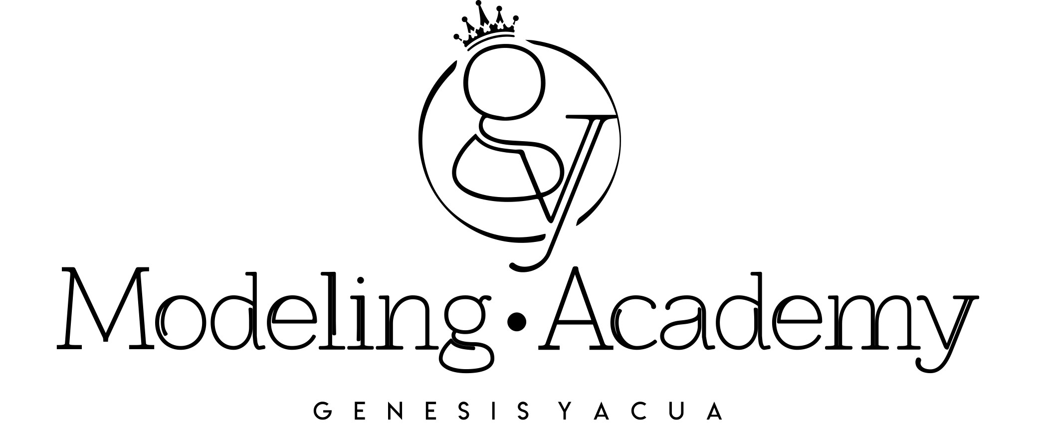 Home gy modeling academy logo black